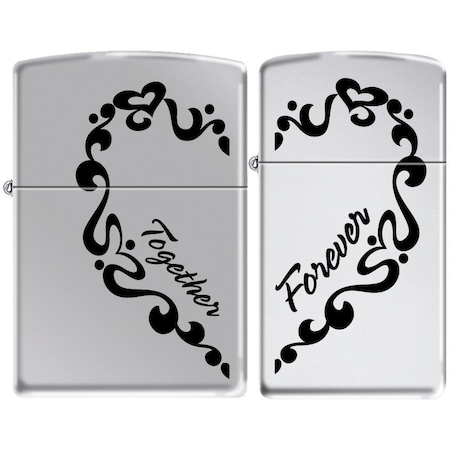Zippo 2024 Zippo Custom Ci 003353 - Together-Reg / Ci 003354 Forever-Slim ZIP-CMBO240#239057